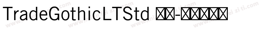TradeGothicLTStd 常规字体转换